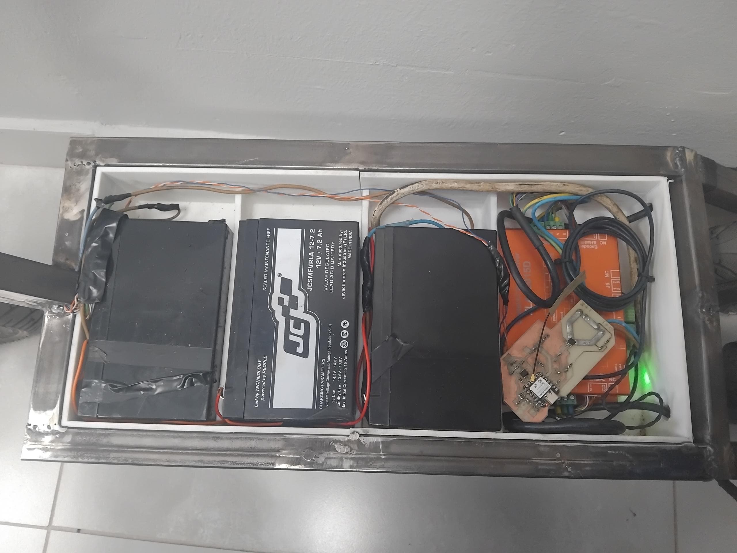 Scooter Components in Compartments